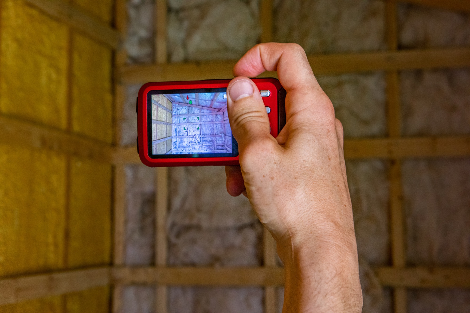 Andy Waldner inspecting a home